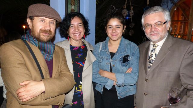 Gonzalo Leiva y el Consul de Hungria Dr. Csaba Pólyi junto a sus acompañantes