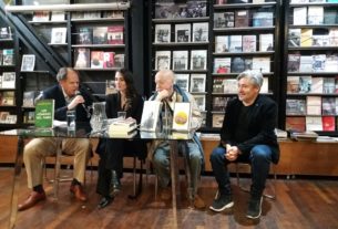 Bernardo Alamos, Montserrat Martorell,Jorge Edwards y Ernesto Garrat