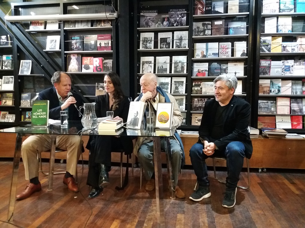 Bernardo Alamos, Montserrat Martorell,Jorge Edwards y Ernesto Garrat